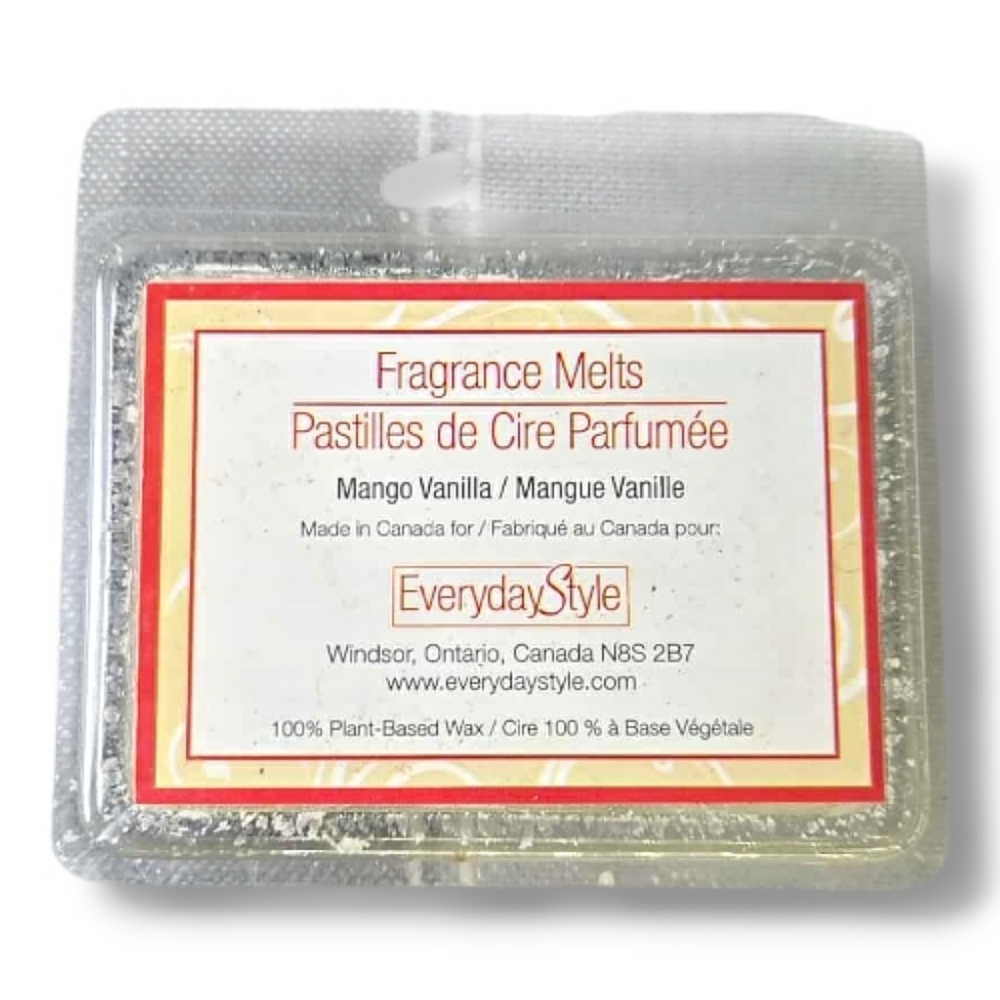 100% Plant-Based Mango Vanilla Wax Melts - Everyday Style - Missing 1 pc.